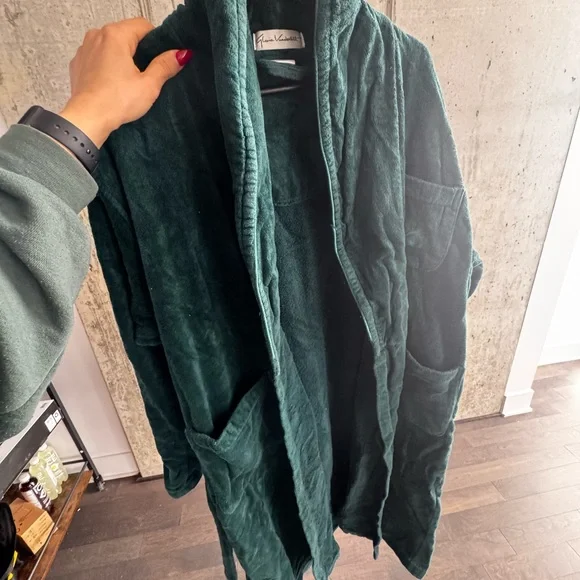 Gloria Vanderbilt Green Robe - Picture 1 of 3
